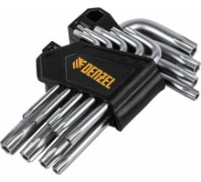 Набор ключей TORX Denzel TT10-50 tempered, crv, 9 шт. 12370