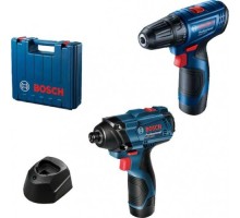 Набор аккумуляторного инструмента BOSCH GDR 120-LI+GSR 120-LI 06019F0002 2х1,5Ач, кейс L-Boxx