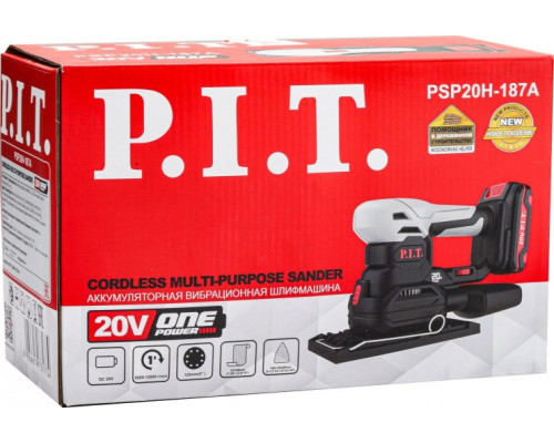 Виброшлифмашина аккумуляторная P.I.T. PSP20H-187A SOLO PSP20H-187A купить с доставкой и официальной гарантией