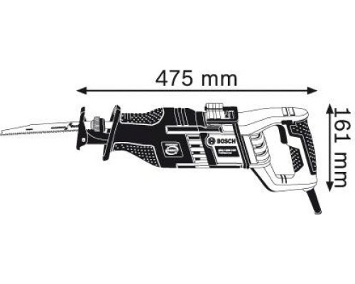 Пила сабельная сетевая BOSCH GSA 1300 PCE [060164E200] Кейс