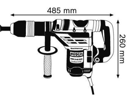 Перфоратор сетевой BOSCH GBH 5-40 DСE [0611264000] Кейс