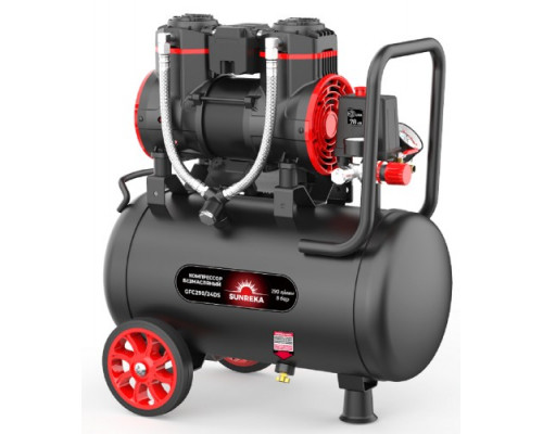 Компрессор поршневой безмасляный малошумный SUNREKA GFC290/24DS