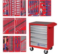 Тележка инструментальная МАСТАК 52-06205R 205 предметов, красная