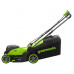 Газонокосилка аккумуляторная GREENWORKS 2520907UD 2x24V, 41 см, бесщеточная, c 2хАКБ 4 Ач и ЗУ купить с доставкой и официальной гарантией