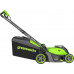 Газонокосилка аккумуляторная GREENWORKS 2521007UB 40V, бесщеточная, 41 см, c 1хАКБ 4 Ач и ЗУ купить с доставкой и официальной гарантией