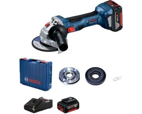 Угловая шлифмашина аккумуляторная BOSCH GWS 180-LI [06019H90R1] 1х4.0Ач, Кейс