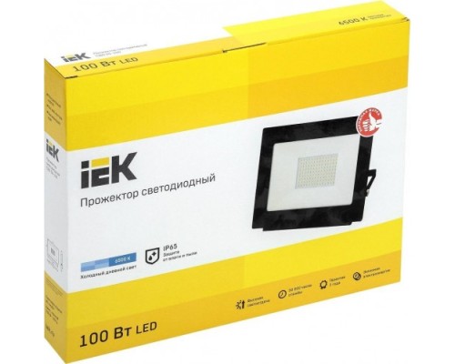 Прожектор IEK СДО 06-100 IP65 6500K черный [LPDO601-100-65-K02]