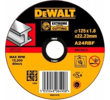 Отрезной круг по металлу DeWALT 125х1.6x22.2 мм DT43906-XJ [DT43906-QZ]