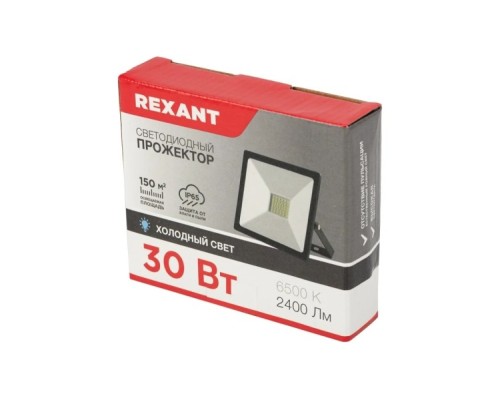 Прожектор REXANT 605-003promo LED 30 W 2400 Лм 6500 К + опора на грунте