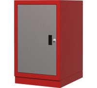 Тумба верстачная FERRUM с дверцей 01.410-3000/9007 (красный/серый)