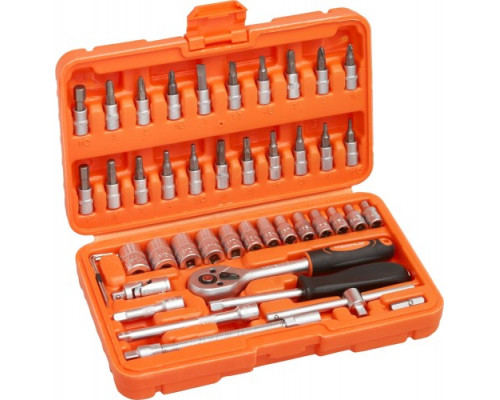 Набор инструментов MAXPILER MXT-46-SET, 46 предметов, 1/4" CrV