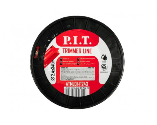 Леска триммерная P.I.T. ATML01-P243 звезда 3lb 2,4 мм, 340 м