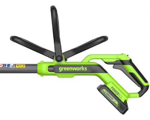 Триммер аккумуляторный GREENWORKS 2113207UA 24V, 30 см, с 1хАКБ 2 Ач и ЗУ купить с доставкой и официальной гарантией