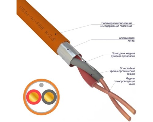 Кабель REXANT 01-4917-1 КПСЭнг(а)-FRHF 1x2x0,75мм², 200м (ТОП-2)