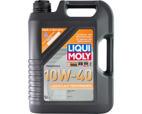 Масло моторное LIQUI-MOLY SAE 10W40 Leichtlauf Performance 5 л 2536 полусинтетическое [2536]