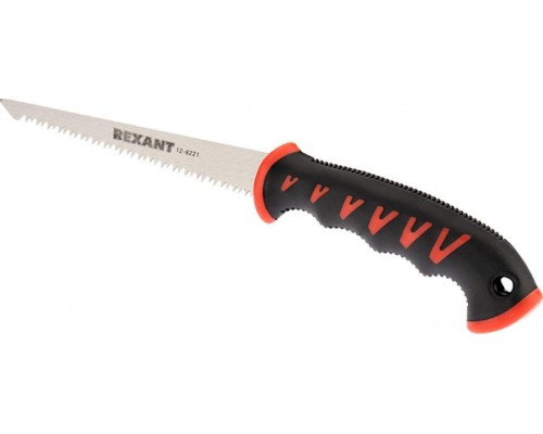 Ножовка по гипсокартону REXANT 12-8221 180 мм, двухкомпонентная рукоятка Ножовка по гипсокартону REXANT 12-8221 180 мм, двухкомпонентная рукоятка