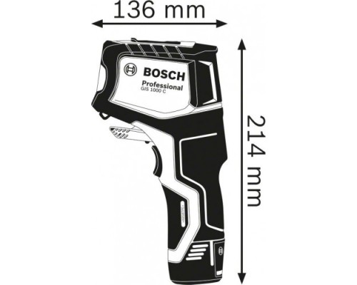 Термодетектор BOSCH GIS 1000 C [0601083300] Картонная упаковка, батареи