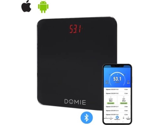 Весы напольные DOMIE DM-01-101 с Bluetooth, до 180 кг