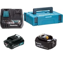 Набор АКБ и ЗУ MAKITA PSK 12.0В 2,0 Ач Li-ion (1шт.) 18.0V 5,0 Ач Li-ion BL1021/BL1850/DC18RE (1шт.) 199024-2