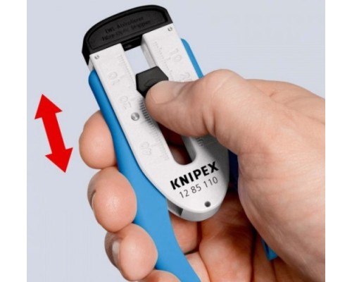 Стриппер KNIPEX KN-1285110SB для удаления первичной оболочки оптоволокна ø 0.12