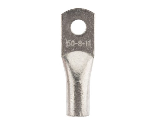 Наконечник REXANT 07-5322-4 медный луженый ТМЛ 50–8–11 (50мм²-ø8мм) ГОСТ 7386- Наконечник REXANT 07-5322-4 медный луженый ТМЛ 50–8–11 (50мм²-ø8мм) ГОСТ 7386-