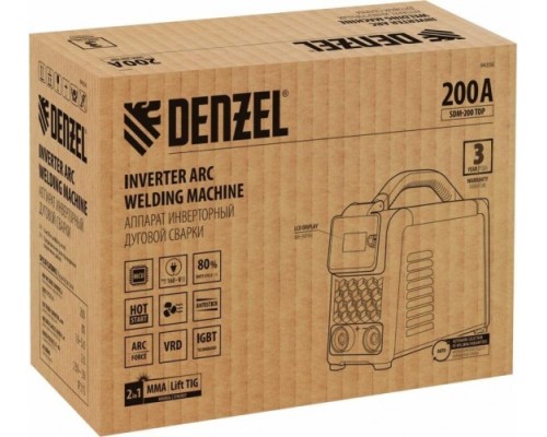 Сварочный инвертор DENZEL SDM-200 Top [94356]