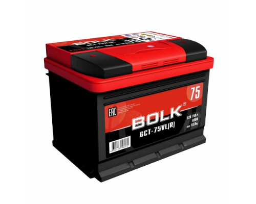 Аккумулятор BOLK B 75-3-R standart обратной полярности