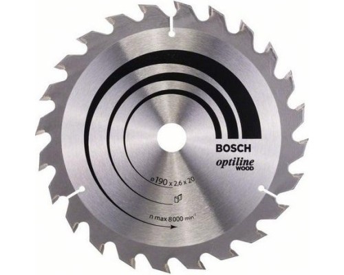 Пильный диск по дереву BOSCH 190х36х20/16 Optiline Eco o [2608640613]