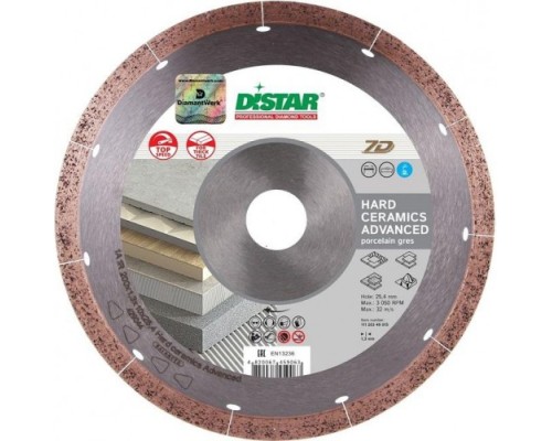 Алмазный диск для резки керамики DI-STAR 1A1R 115*1,6*10*22,23 Hard ceramics Advanced