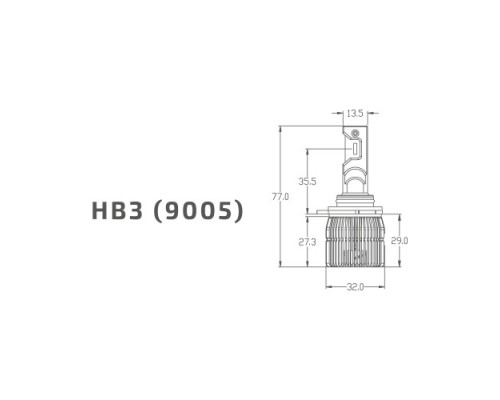 Лампа светодиодная MTF LIGHT RETROFIT LED, HB3(9005) 30w, 2500lm, 3500k, кулер, комплект RTB3K4