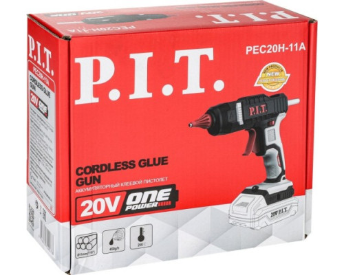 Пистолет термоклеевой аккумуляторный P.I.T. PEC20H-11A Solo купить с доставкой и официальной гарантией