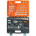 Набор инструментов MAXPILER MXT-82-SET, 82 предмета, 1/2" и 1/4", CrV