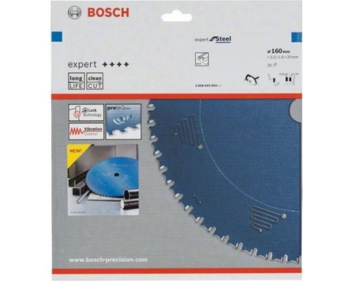 Пильный диск по стали BOSCH 160х30х20 мм Expert for Steel [2608643054]