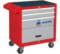 Тележка инструментальная МАСТАК 522-03581R 3 выдвижные полки, красная