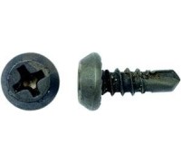 Саморез  3,5 х 11,0 для листового металла со сверлом черный B09113511011007