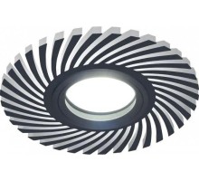 Светильник точечный GAUSS BACKLIGHT кругл./узор. черный, gu5.3, 3w, led 4000k BL132