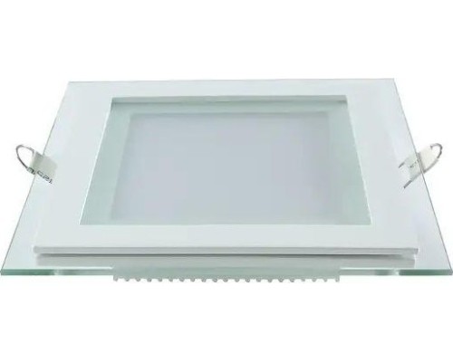 Потолочный светодиодный светильник GAUSS Glass квадрат 12w 900lm 3000k с дек стек led [948111112]