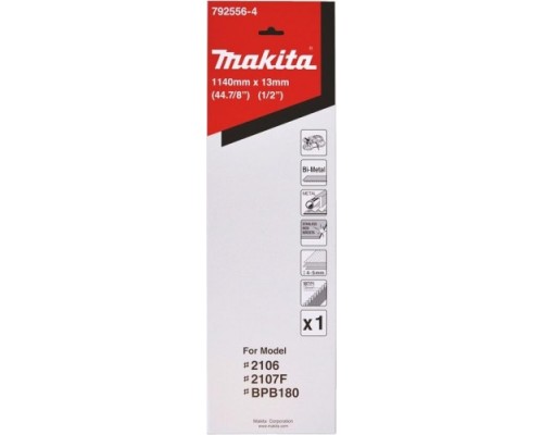 Пила кольцевая по металлу MAKITA 792556-4 1140x0.5х13x18TPI (для пластика/цв.мет.) Пила кольцевая по металлу MAKITA 792556-4 1140x0.5х13x18TPI (для пластика/цв.мет.)