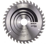 Пильный диск по дереву BOSCH Standard 190Х30 36 OPTILINE WOOD 2608640616