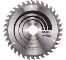 Пильный диск по дереву BOSCH Standard 190Х30 36 OPTILINE WOOD 2608640616