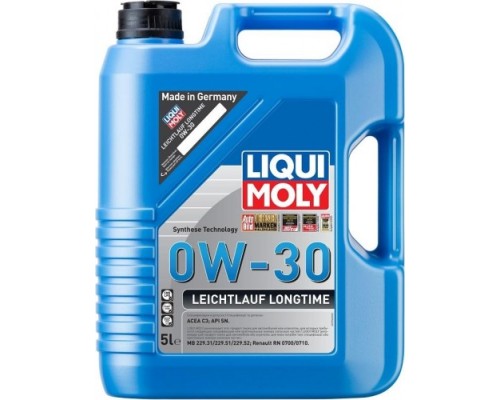 Масло моторное LIQUI-MOLY SAE 0W30 Leichtlauf Longtime 5 л 39040 синтетическое [39040]