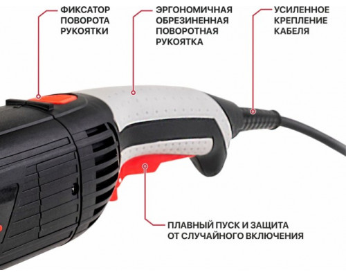 Угловая шлифмашина сетевая P.I.T. PWS230-D2 Стандарт купить с доставкой и официальной гарантией
