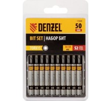 Набор бит Denzel TORX 15х50 сталь s2, шестигранный профиль, 10 шт. 11668