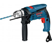 Дрель ударная сетевая BOSCH GSB 13 RE (БЗП) односкоростная 0601217103 Набор сверл