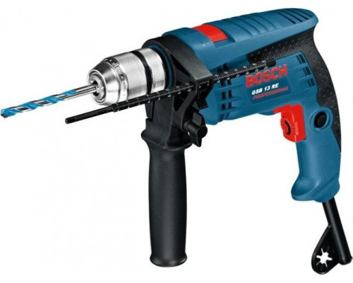 Дрель ударная сетевая BOSCH GSB 13 RE (БЗП) односкоростная [0601217104]