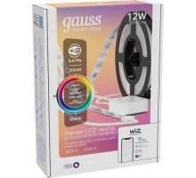 Лента светодиодная GAUSS Smart home 12w 1000lm 3000-6000к 100-240v ip20 3м rgbw [5010122]