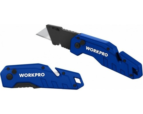 Нож складной WORKPRO WP211008 со сменными лезвиями