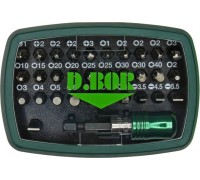 Набор насадок D.BOR 32 предметов + магнитный держатель quick lock 60 мм (арт. d-set D14-DSET32B1