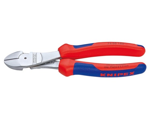 Бокорезы KNIPEX KN-7405180SB особо мощные, 180 мм, хром, 2-комп. ручки