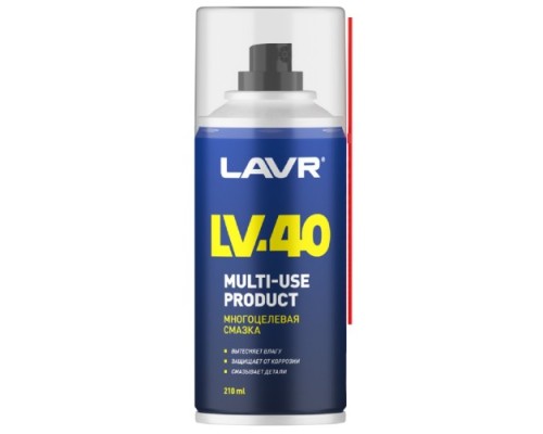 Смазка многоцелевая LAVR LV-40 210 мл Ln1484